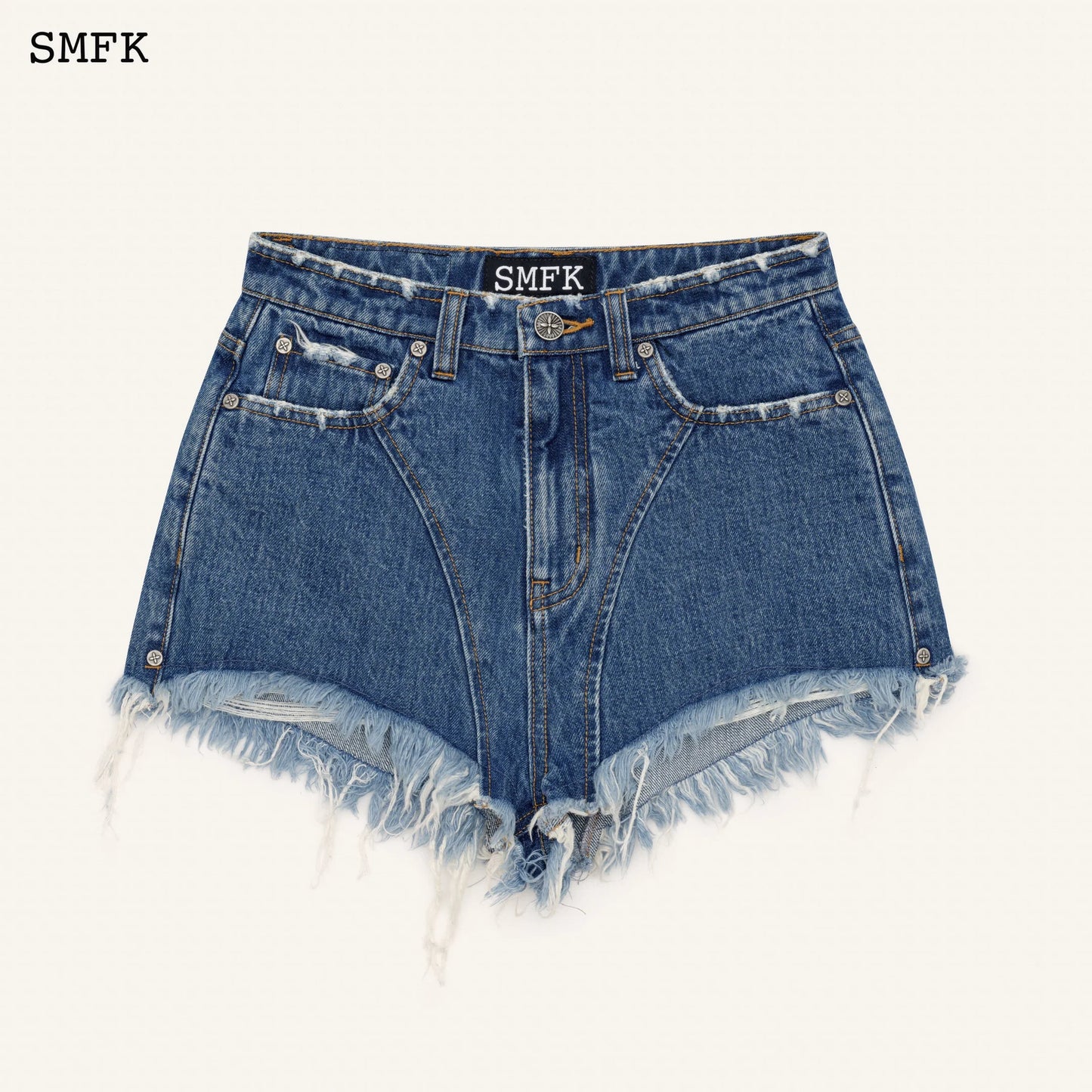 SMFK Ocean Blue Cowboy Short Jeans