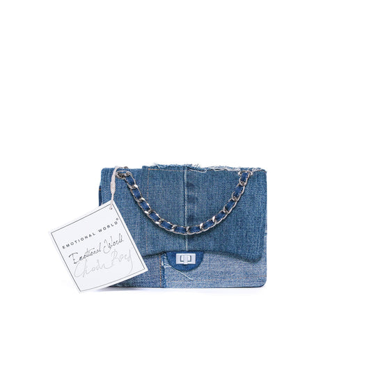 EMOTIONAL WORLD Reproduction-Vintage Chain Bag Multi Denim