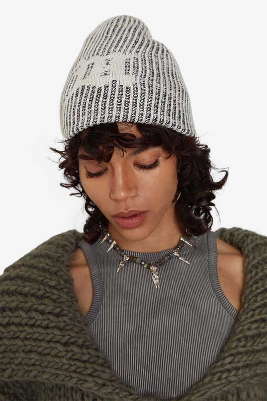 MISBHV Knitted Beanie Black/White