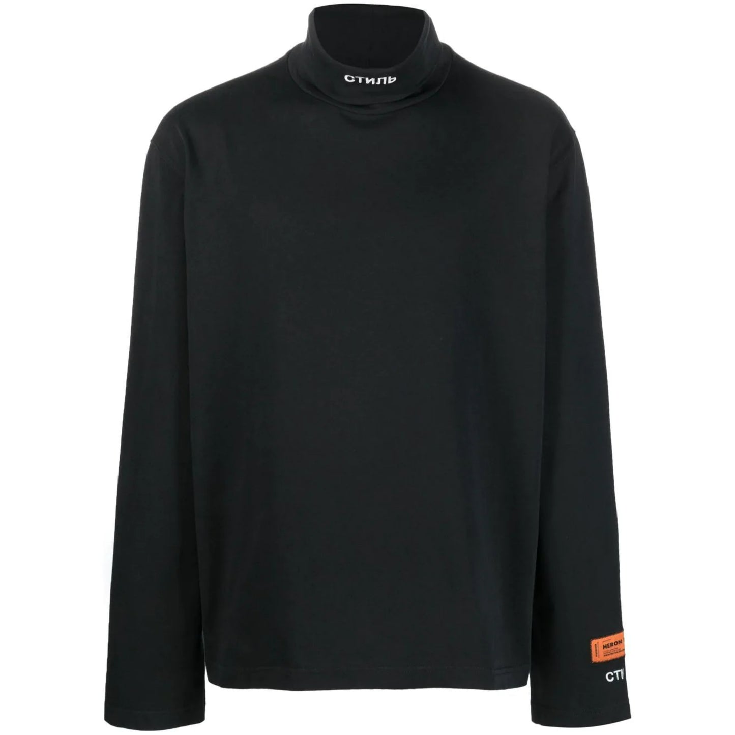 HERON PRESTON СТИЛЬ embroidery roll-neck jumper