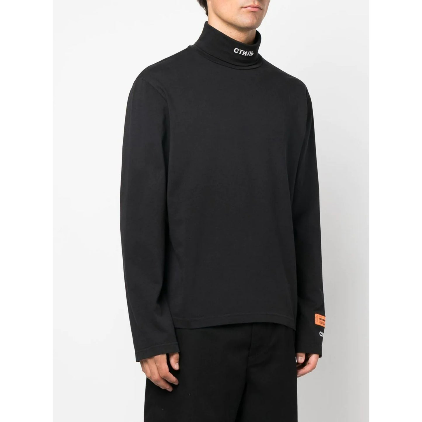 HERON PRESTON СТИЛЬ embroidery roll-neck jumper