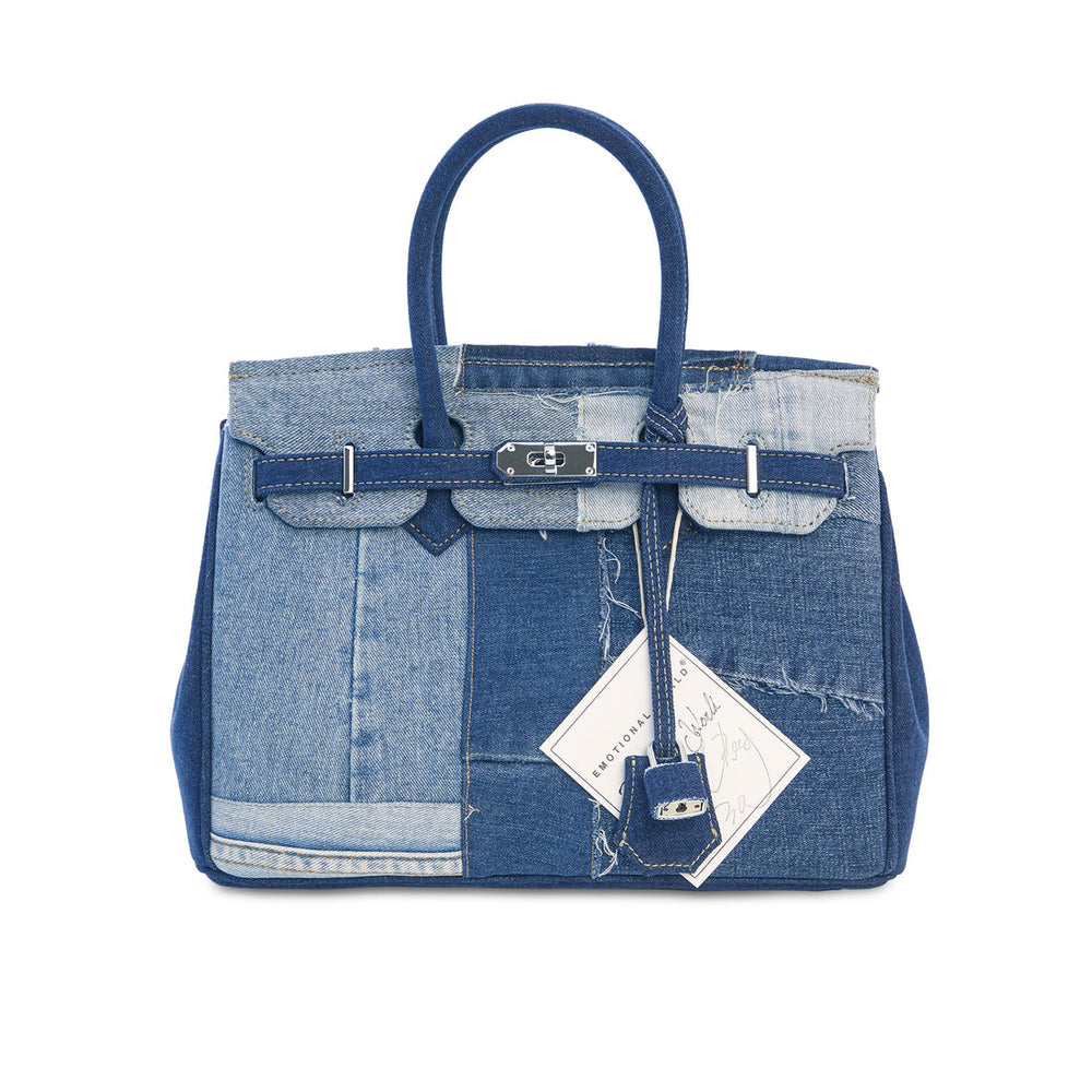 EMOTIONAL WORLD Reproduction-Vintage Travel Bag Multi Denim 30