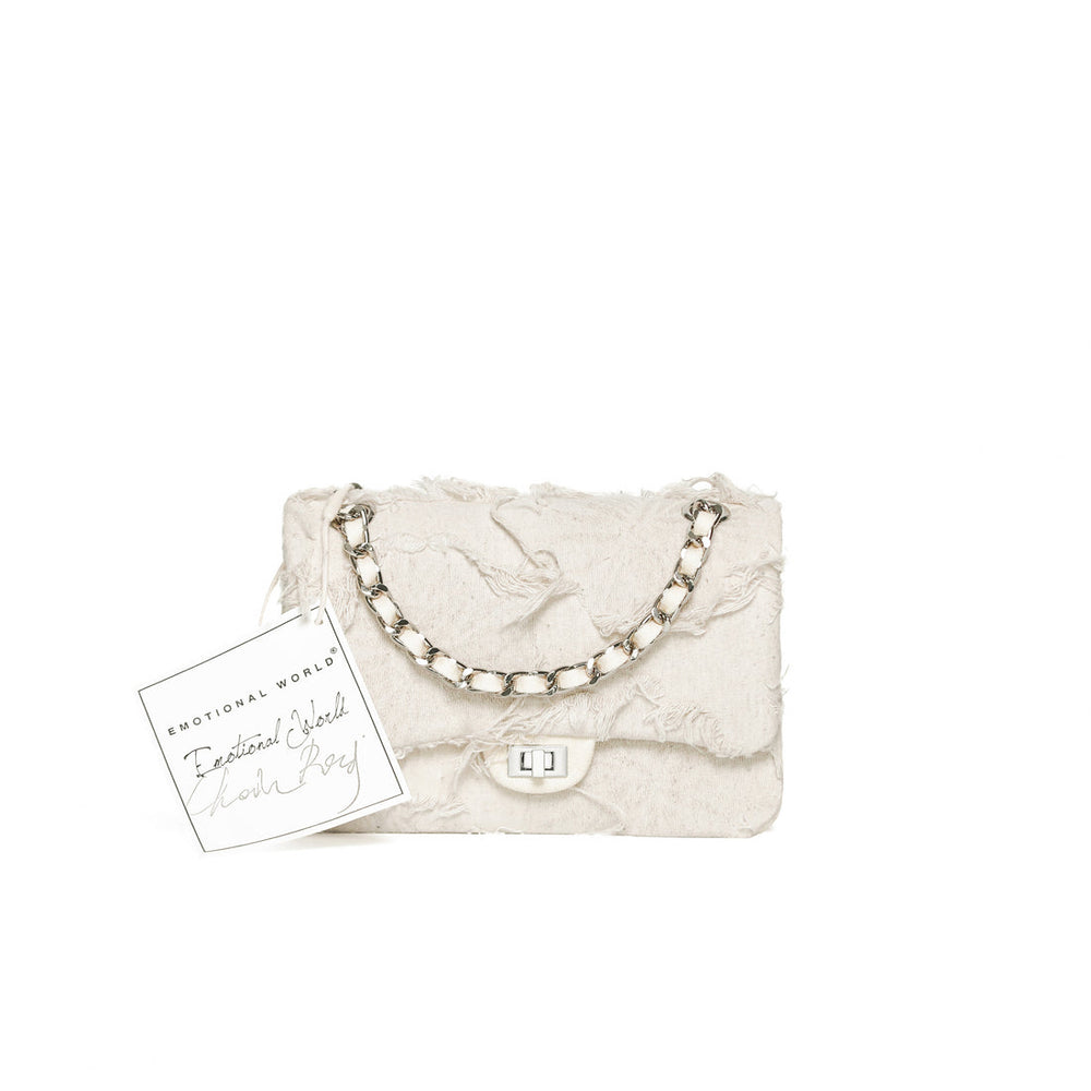 EMOTIONAL WORLD Reproduction-Vintage Chain Bag Off White