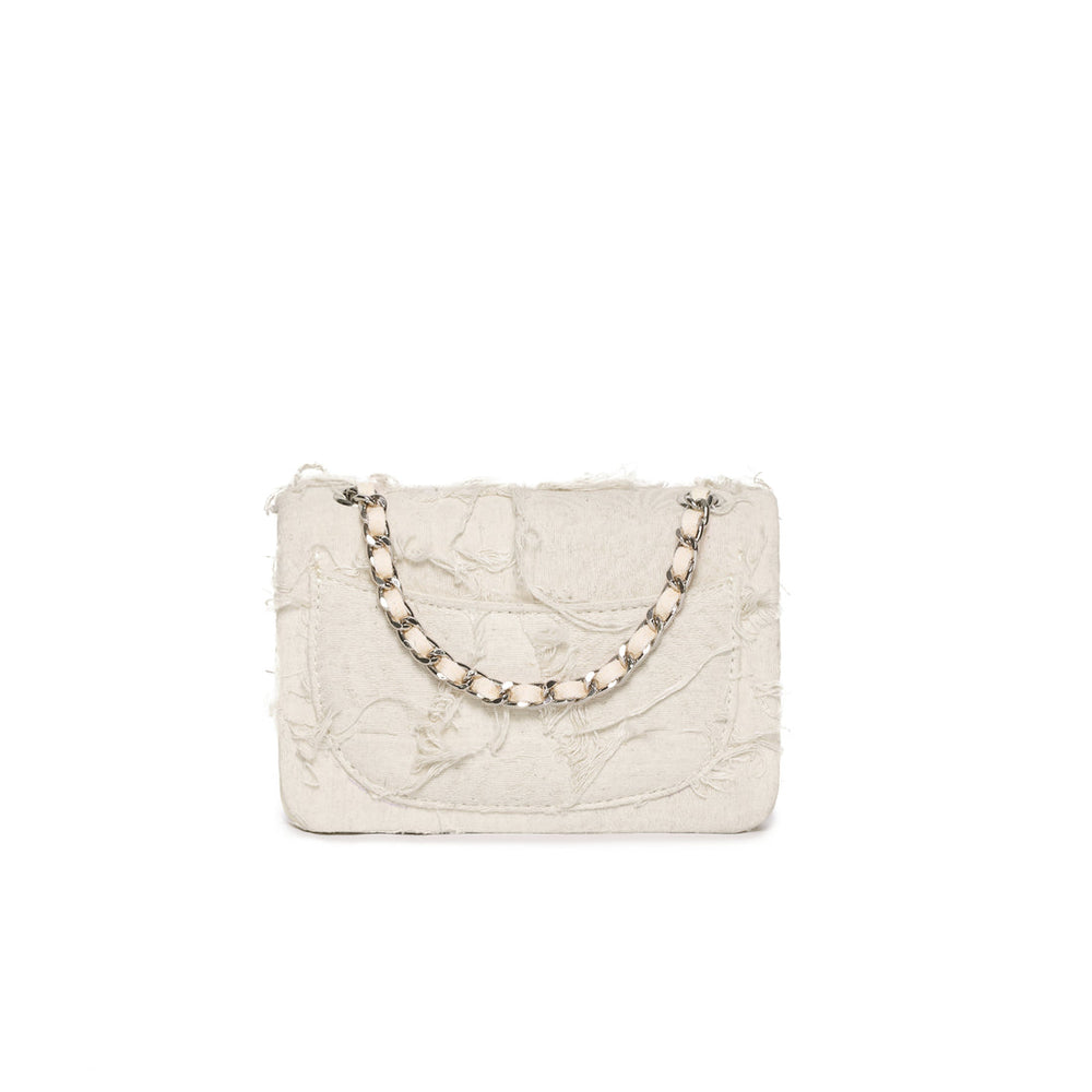 EMOTIONAL WORLD Reproduction-Vintage Chain Bag Off White