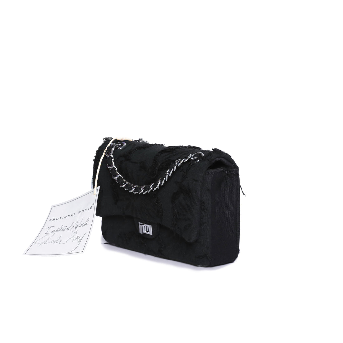 EMOTIONAL WORLD Reproduction-Vintage Chain Bag Black Navy