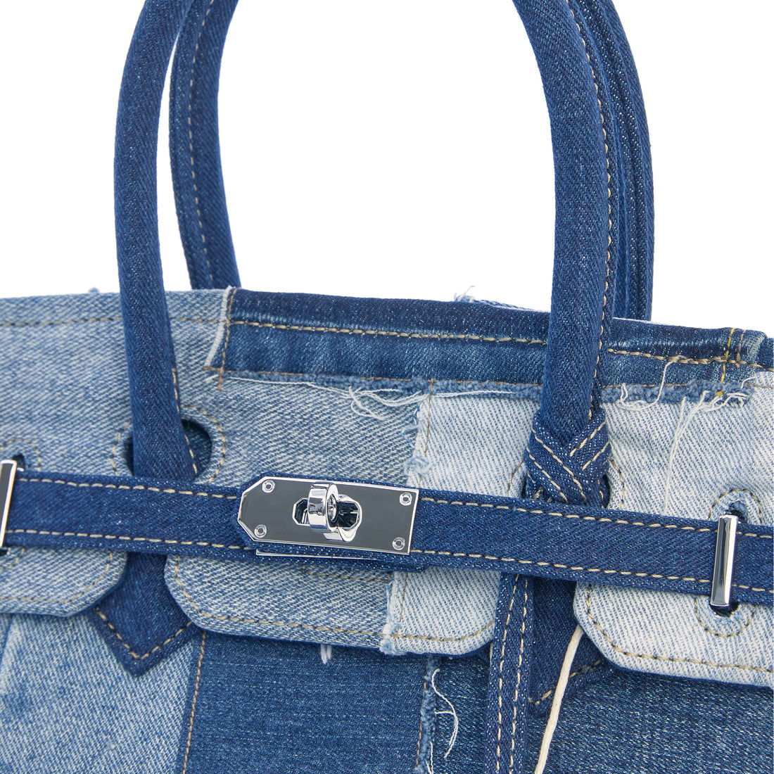 EMOTIONAL WORLD Reproduction-Vintage Travel Bag Multi Denim 30