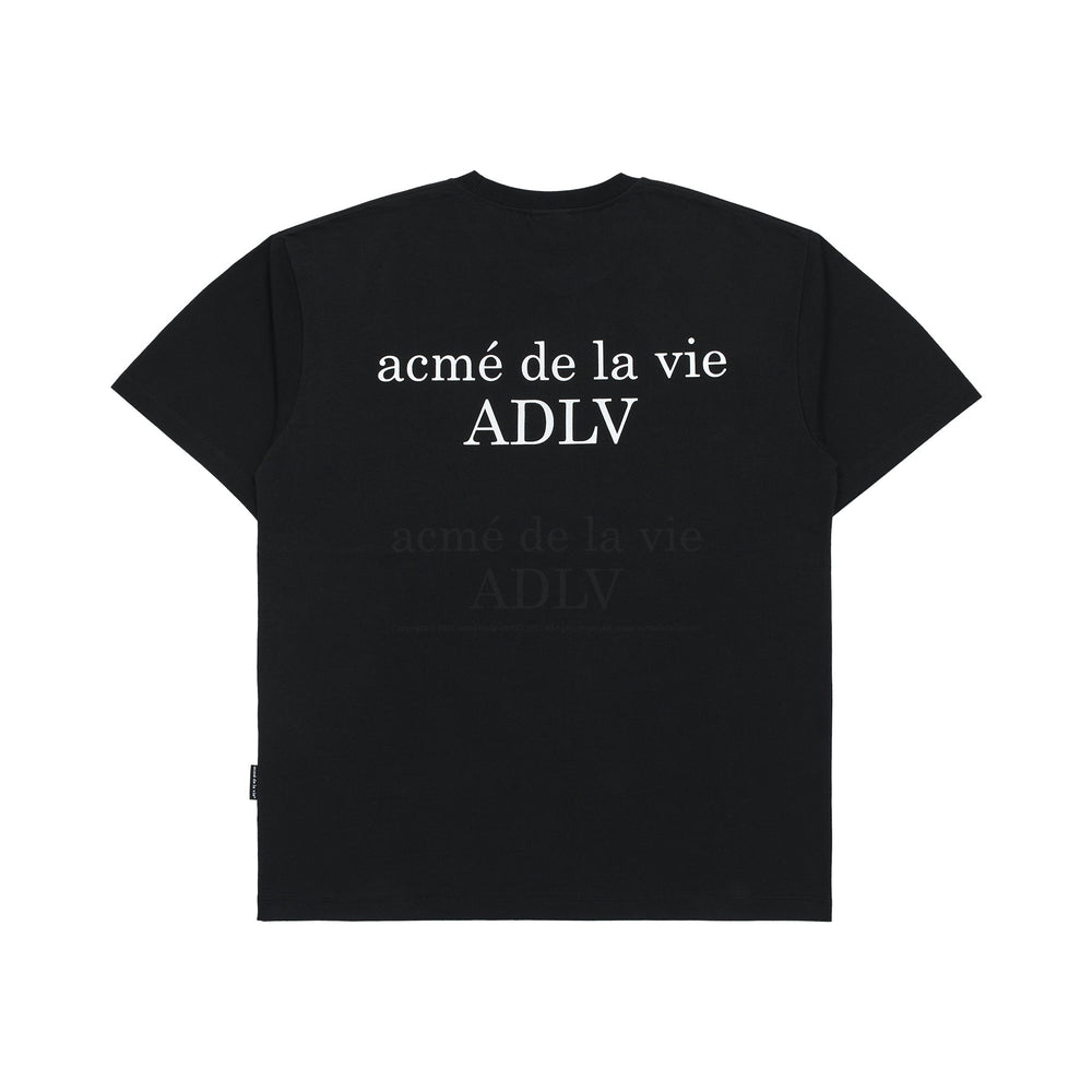 ADLV Baby Face Baby Tiger Short Sleeve T-shirt Black