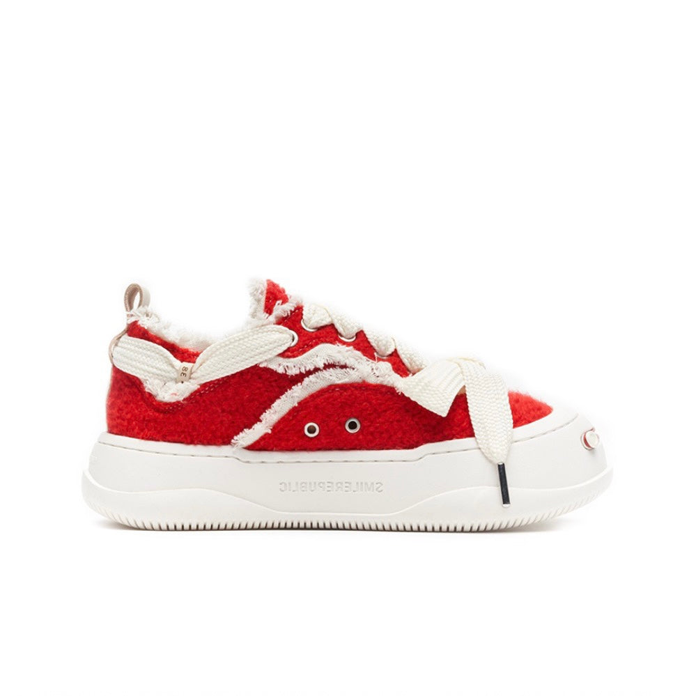 SMILE REPUBLIC Classic Red/ Coarse Canvas