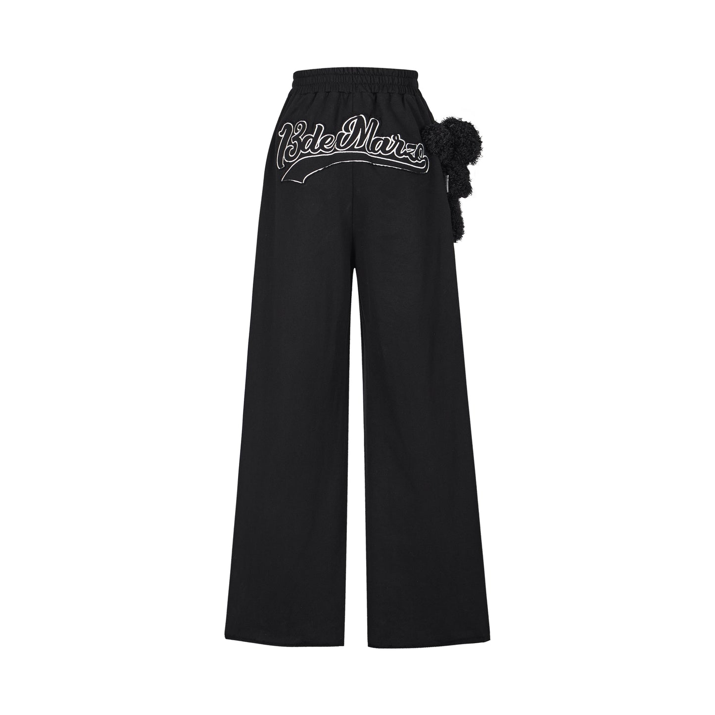 13DE MARZO Long Casual Pants Black