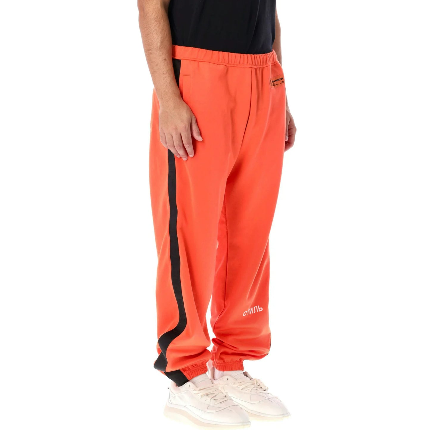 HERON PRESTON Logo Patch Track Pants - Orange