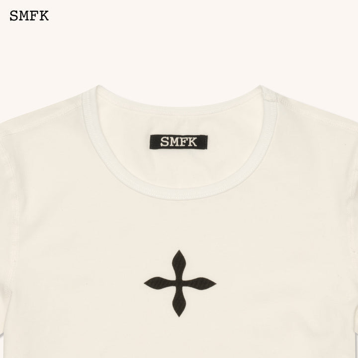 SMFK Compass Cross Sport Tights Tee in White