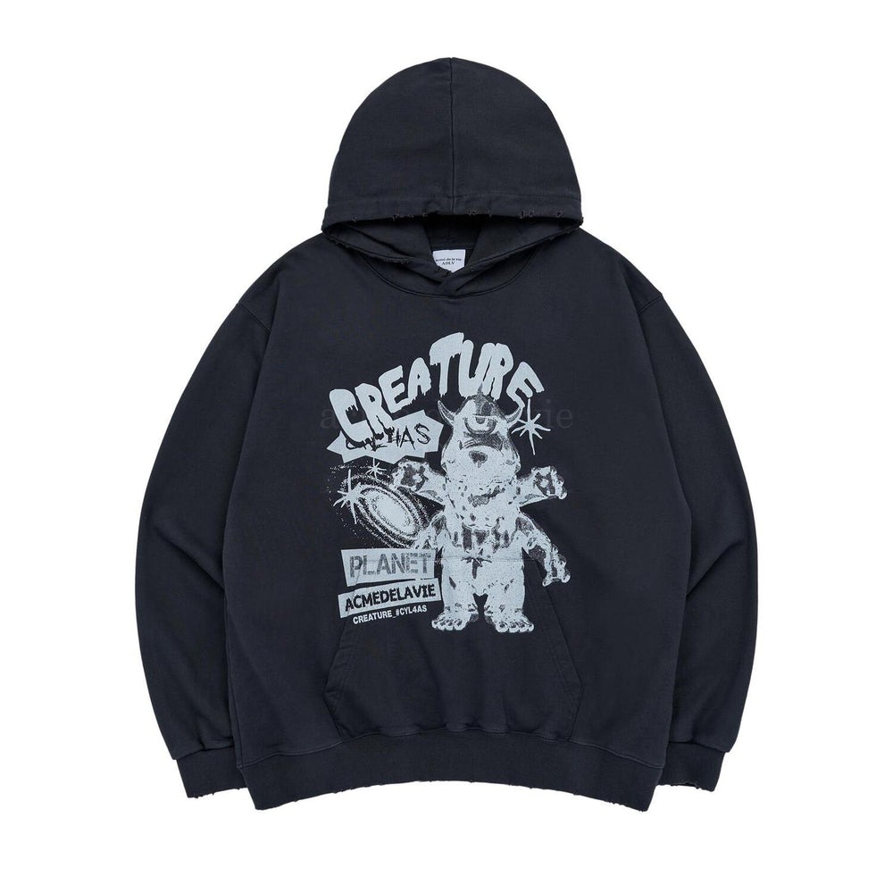 ADLV Cyl4as Creature Destroyed Hoodie Charcoal