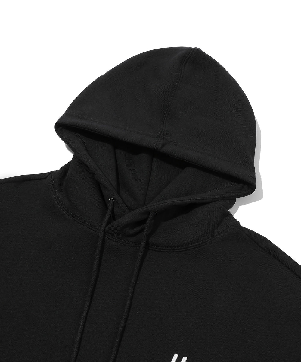 BEENTRILL Reflexive Hashtag Overfit Hoodie Black
