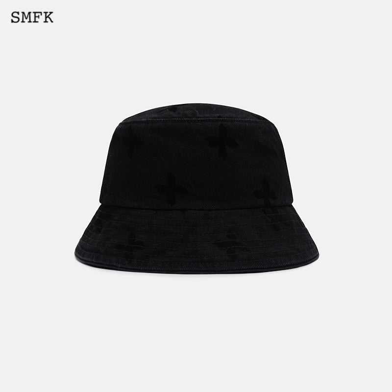 SMFK Midnight Garden Cowboy Fisherman'S Hat Black