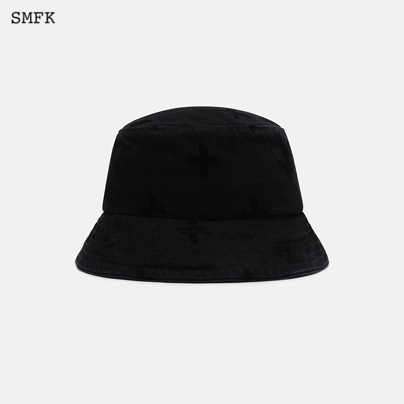 SMFK Midnight Garden Cowboy Fisherman'S Hat Black